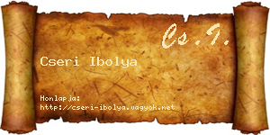 Cseri Ibolya névjegykártya